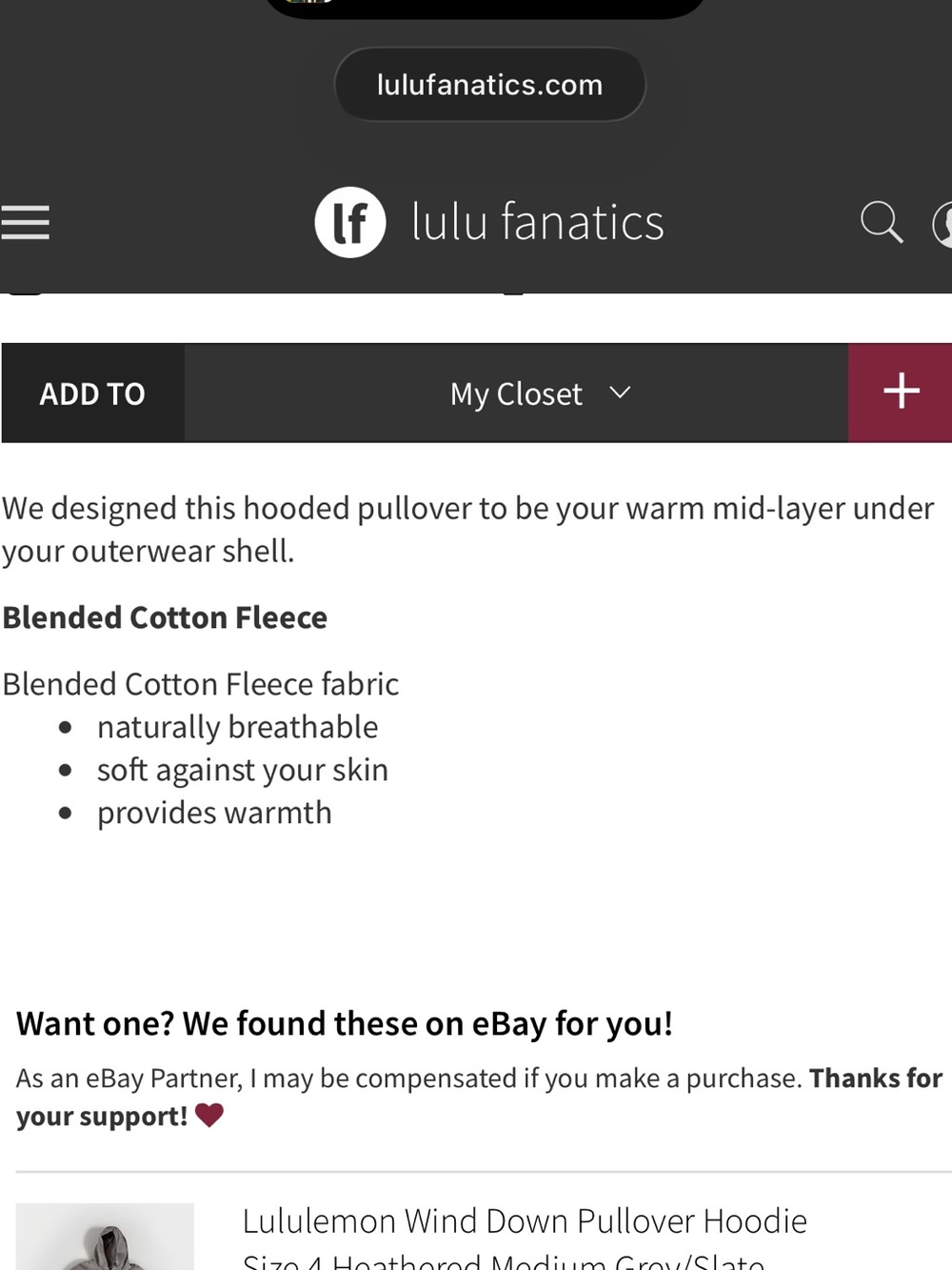 Lululemon Wind Down Pullover - Picture 11 of 11